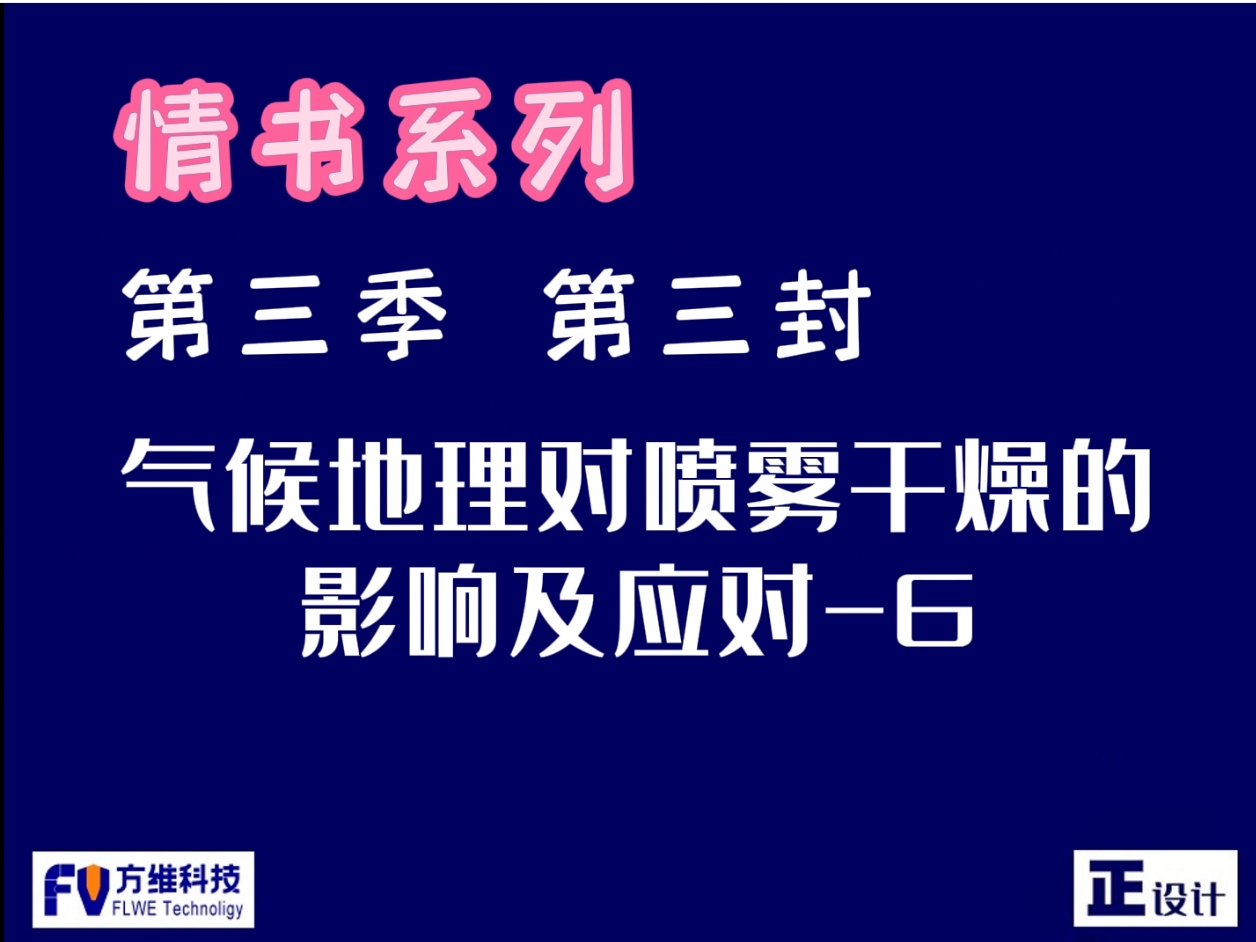 氣候地理對(duì)食品噴霧干燥的影響及應(yīng)對(duì)第六集